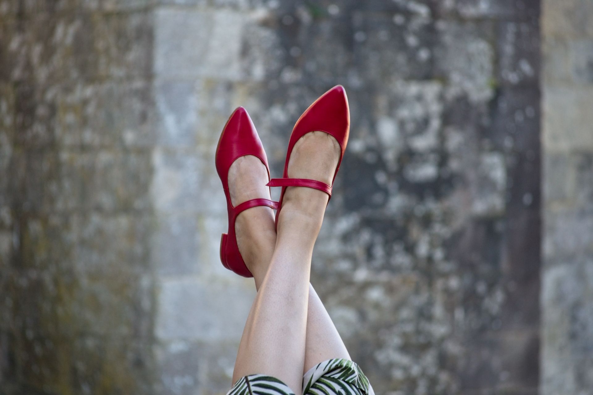 Merceditas Audrey rojo de Bohemian Shoes