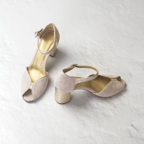 Sandalias de tacón CLAIRE - Beige empolvado