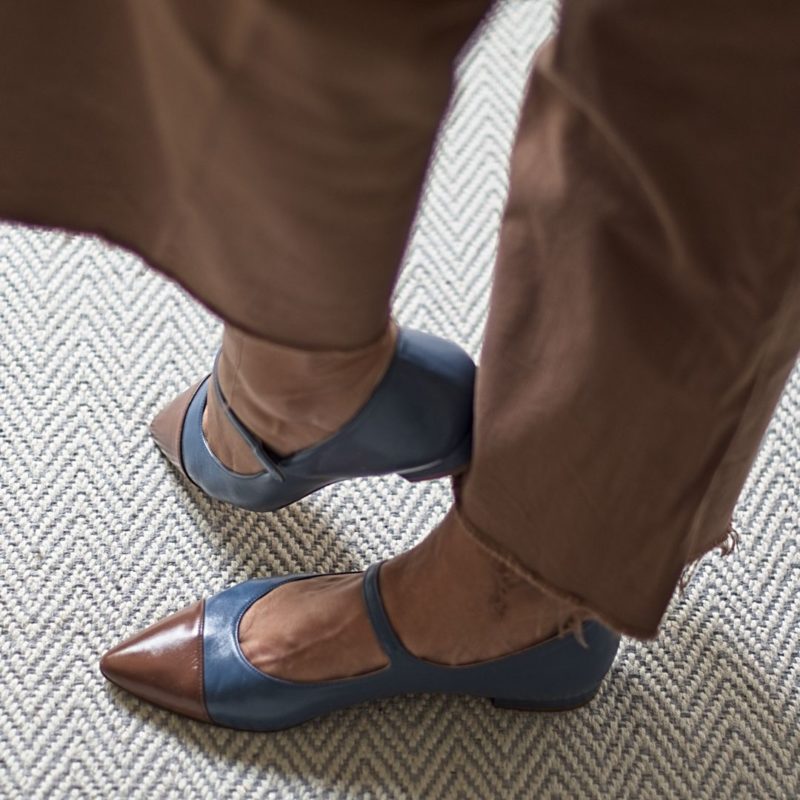 Zapatos MARGOT - Bicolor azul Bohemian / Chocolate de Bohemian Shoes