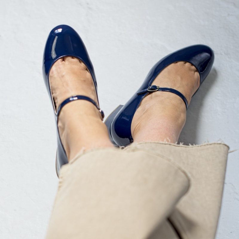 Mary Janes CHLOÉ - Night blue by Bohemian Shoes