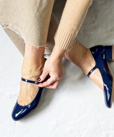 Merceditas CHLOÉ - Night blue de Bohemian Shoes