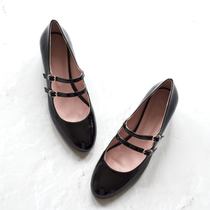 Zapatos de tacón NADINE - Charol negro de Bohemian Shoes