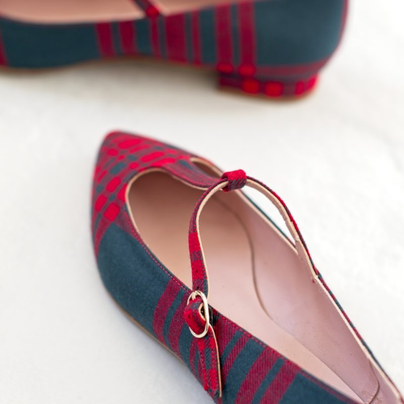 Mary Janes en lana escocesa COSETTE - Netherley de Bohemian Shoes