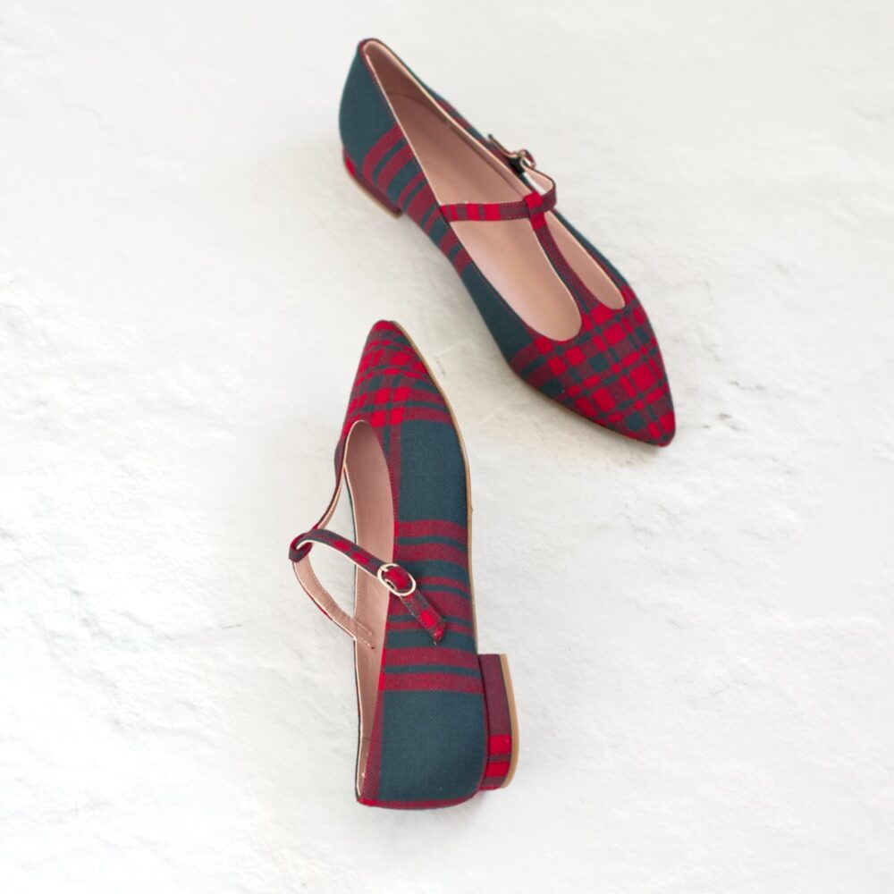 Mary Janes en lana escocesa COSETTE - Netherley de Bohemian Shoes