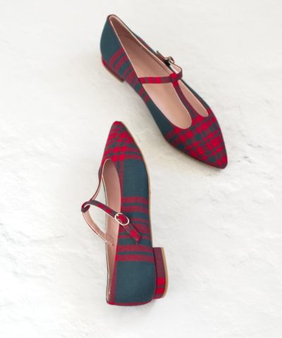 Mary Janes en lana escocesa COSETTE - Netherley de Bohemian Shoes
