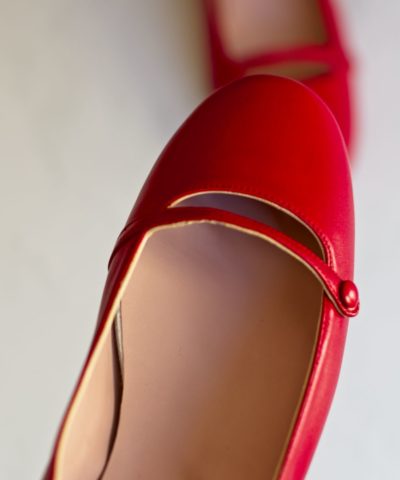 Bailarinas LÉA - Rojo Bohemian de Bohemian Shoes