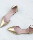 Bailarinas V-CUT SLINGBACK EDITH - Oro de Bohemian Shoes