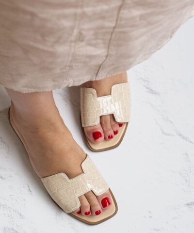 ALICETTE flat sandals - Nude from Bohemian Shoes