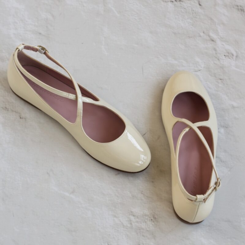 Bailarinas SOPHIE - Charol perla de Bohemian Shoes