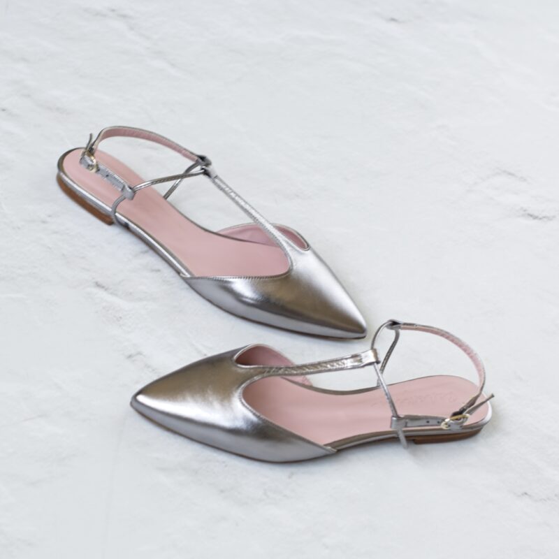 Sandalias Slingback ELIANE - Plata