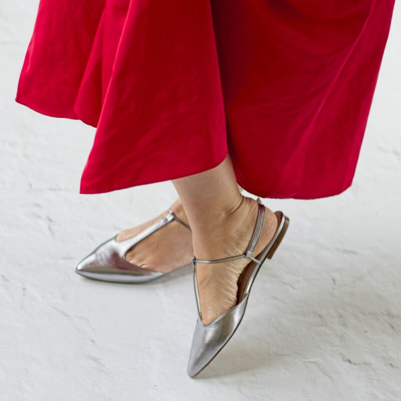 Sandalias Slingback ELIANE - Plata