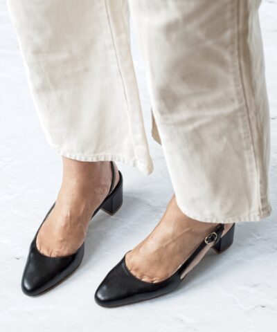 DORINE slingback sandals - Noir