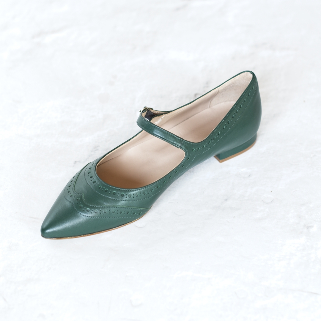 Mary Janes ORNELLA - Vert britannique