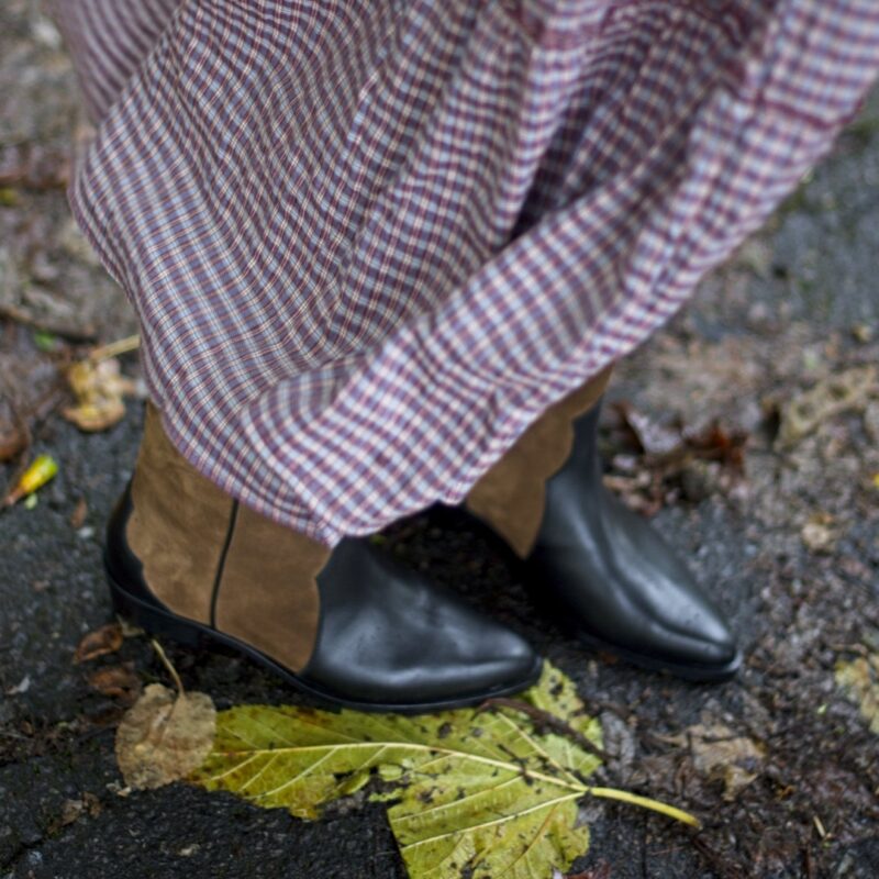 BRIGHAM BOOTS - Black / Brown from Bohemian Shoes