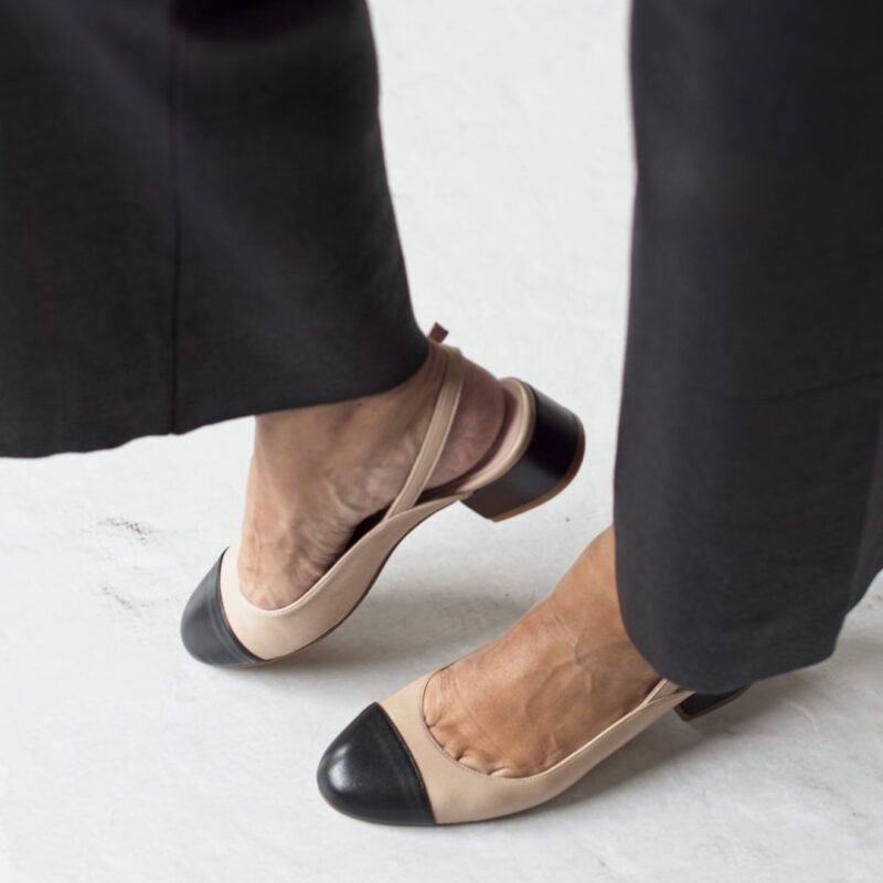 MARGERITTE Ballerinas - Bicolor Nude / Black