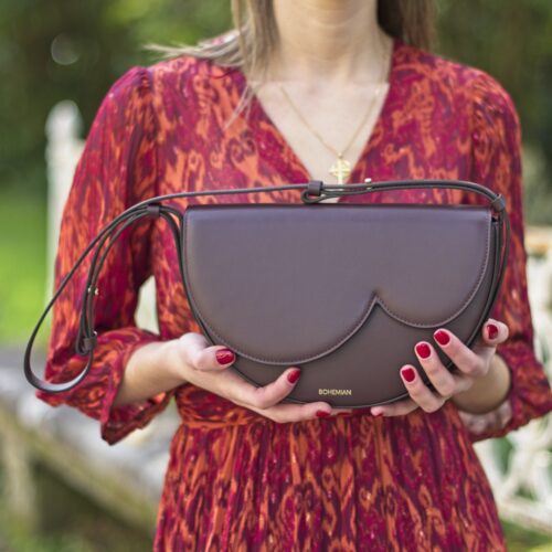 POÊME shoulder bag - Bordeaux by Bohemian Shoes