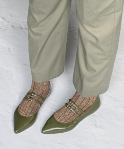 Merceditas ROMANE - Verde oliva de Bohemian Shoes