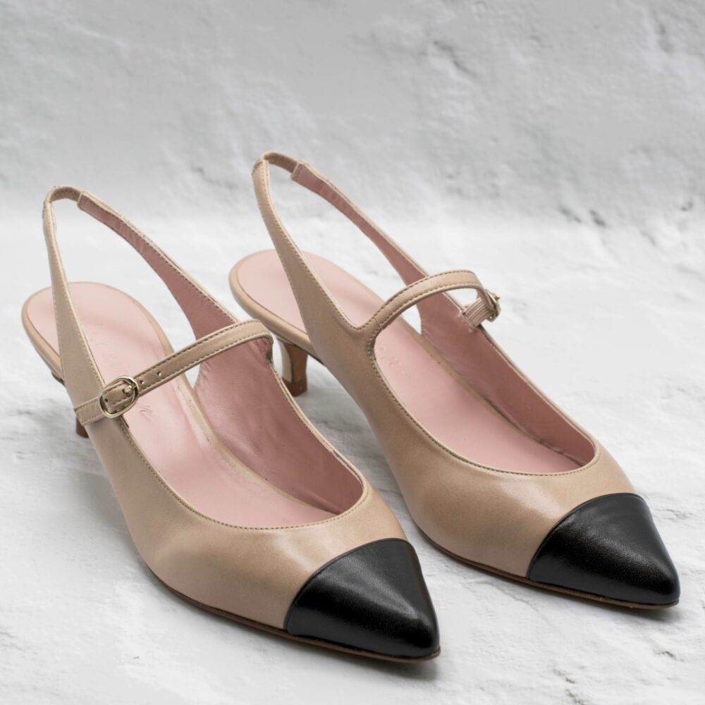 Stilettos kitten KATE - Nude / Noir - Imagen 5