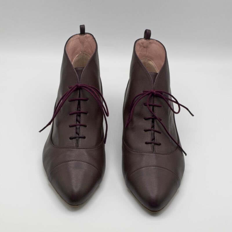 Botines de piel IVY BOOTS - BURGUNDY de Bohemian Shoes