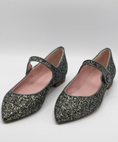 Merceditas AUDREY – Grey glitter