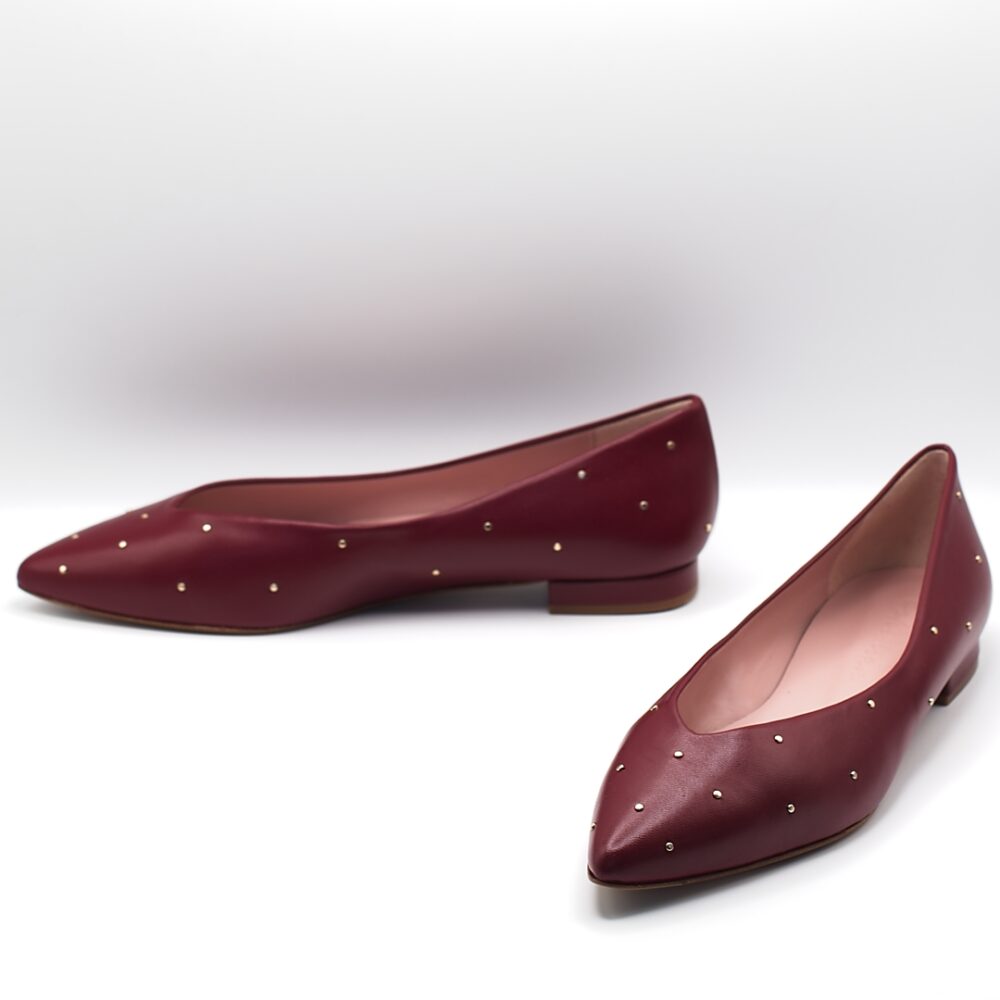 MARIOLA ballerinas - Cherry red in cherry red leather