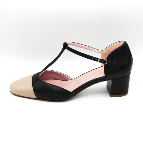 CECILE - Bicolor Black / Nude