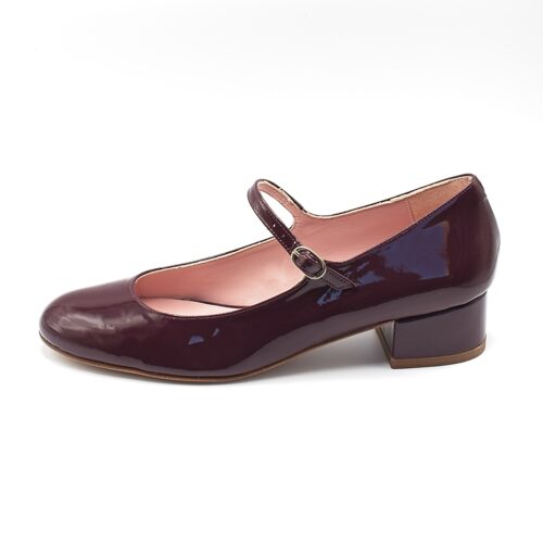 CHLOÉ Mary Jane pumps - Burgundy patent leather