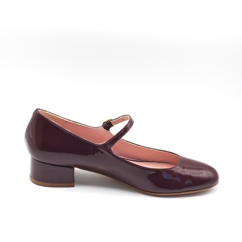 CHLOÉ Mary Jane pumps - Burgundy patent leather