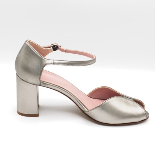 CLAIRE High Heel Sandals - Silver