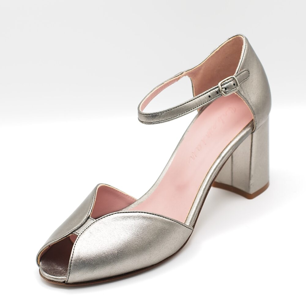 CLAIRE High Heel Sandals - Silver