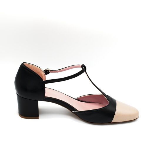 CECILE - Bicolor Black / Nude