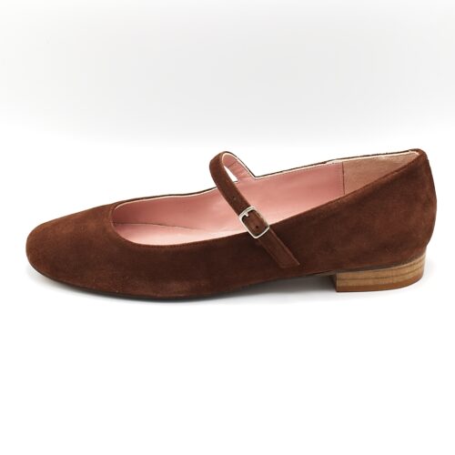 BABETTE Mary Janes - Chocolate suede